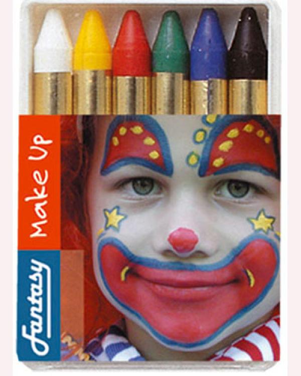 Boite de 6 crayons fard gras maquillage