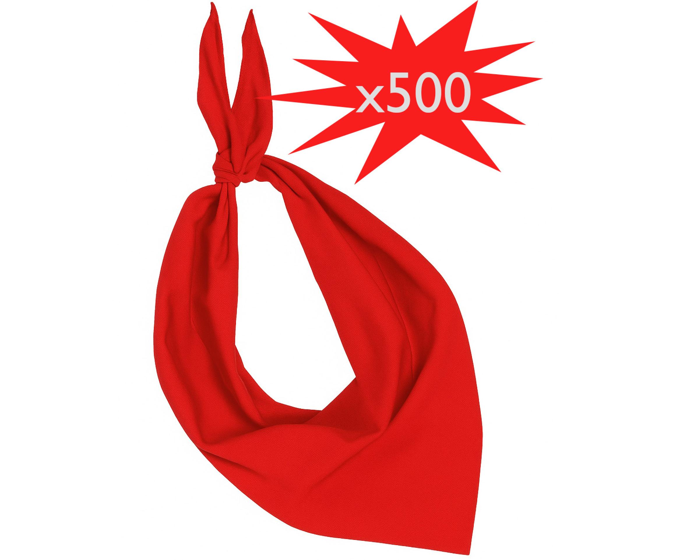 500 foulards bandana rouge basque ou féria pas cher