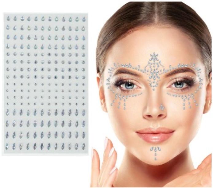 Strass bijoux pour visage à personnaliser