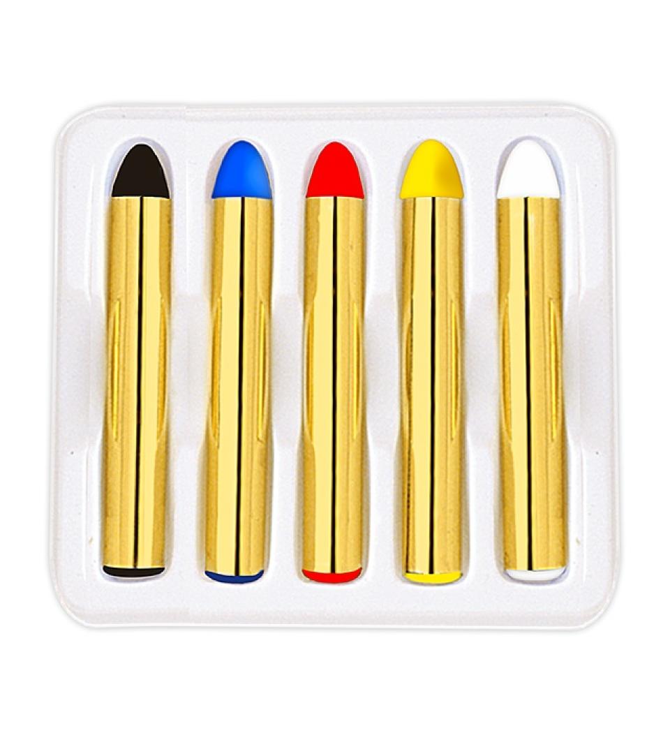Boite de 5 crayons gras de Carnaval