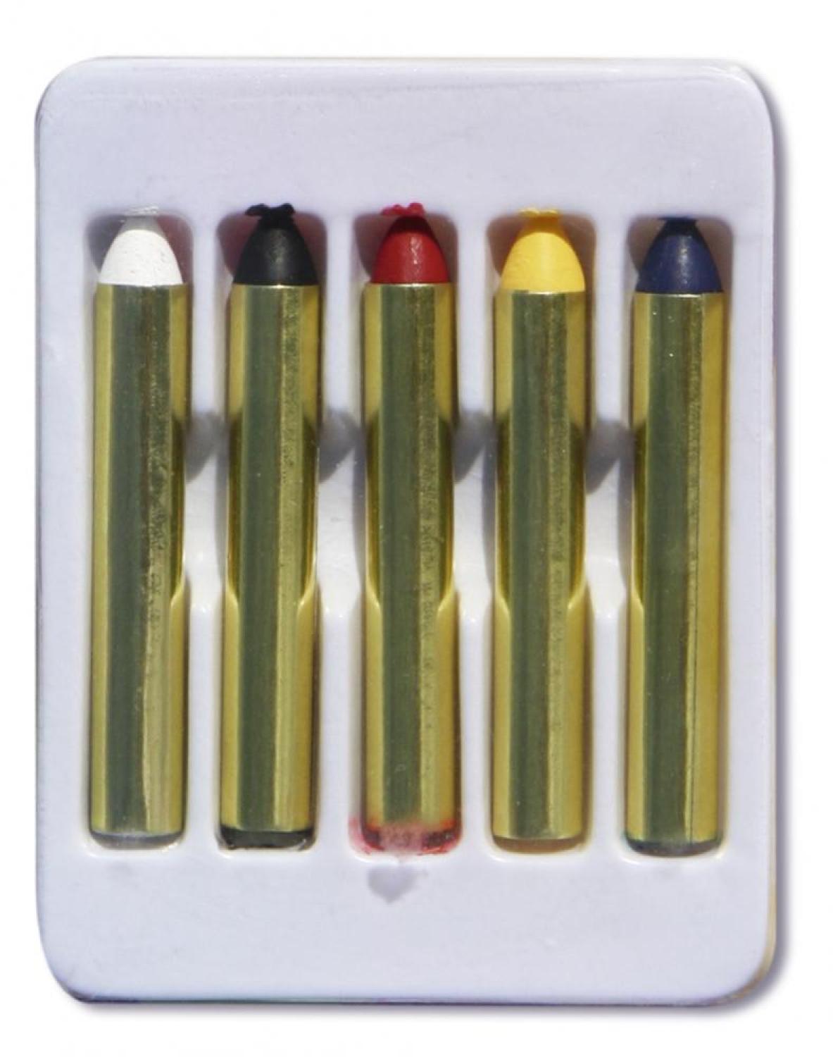 Boite de 5 crayons gras de Carnaval