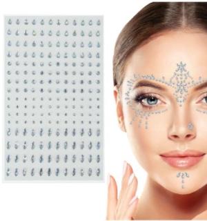 Strass bijoux pour visage à personnaliser