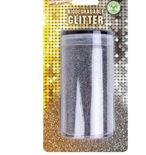 Pot de paillettes sèches biodégradables 200gr argent